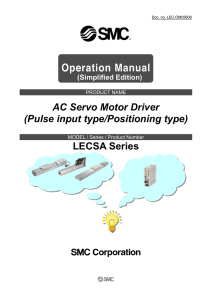 AC Servo Motor Driver (Pulse input type/Positioning