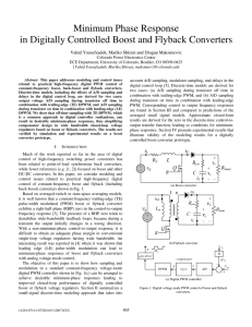 in Digitally Controlled Boost and Flyback Converters