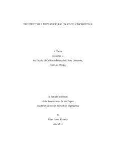 THE EFFECT OF A TRIPHASIC PULSE ON SCS TO ICD CROSSTALK