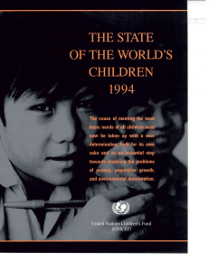 the state of the world`s children 1994