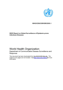 Chapter 6 - World Health Organization