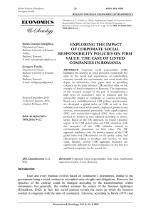 exploring the impact of corporate social responsibility policies on