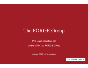 The FORGE Group - UNEP Finance Initiative