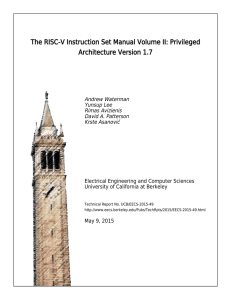The RISC-V Instruction Set Manual Volume II