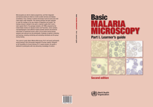 Basic malaria microscopy - World Health Organization