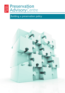 Building a preservation policy