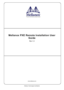 Mellanox PXE Remote Installation User Guide