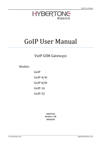 GoIP User Manual