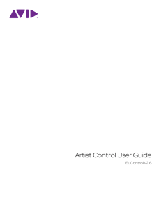 Artist Control User Guide