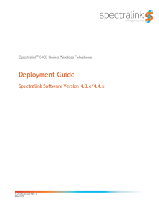 Spectralink 8400 Deployment Guide