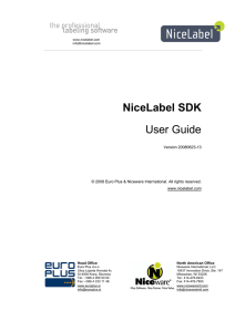 NiceLabel SDK User Guide