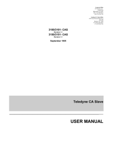 user manual - ProSoft Technology