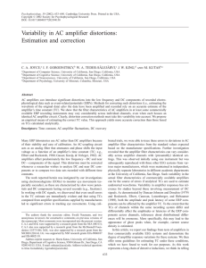 Variability in AC amplifier distortions: Estimation and