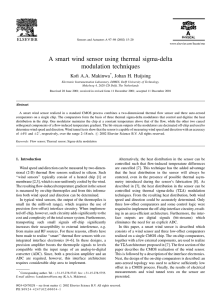 A smart wind sensor using thermal sigma-delta modulation