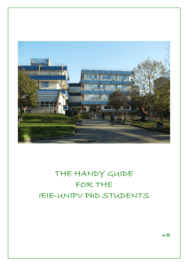 THE HANDY GUIDE FOR THE IEIE