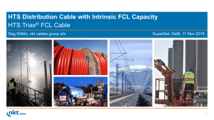 HTS Distribution Cable with Intrinsic FCL Capacity