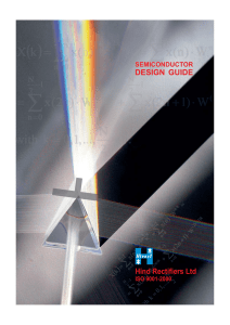 Semiconductor Brochure - Hind Rectifiers Limited