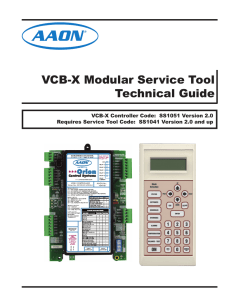 VCB-X Modular Service Tool Technical Guide