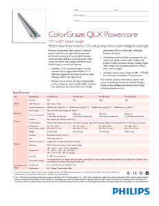 ColorGraze QLX Powercore, 10° x 60° Beam