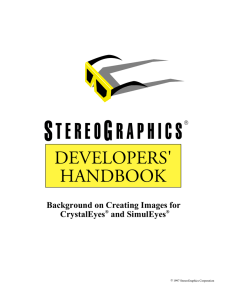 StereoGraphics Developers` Handbook