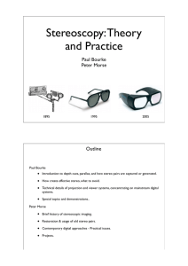 Stereoscopy: Theory and Practice