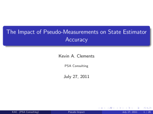 The Impact of Pseudo-Measurements on State Estimator Accuracy