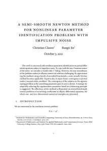 A semi-smooth Newton method for nonlinear parameter