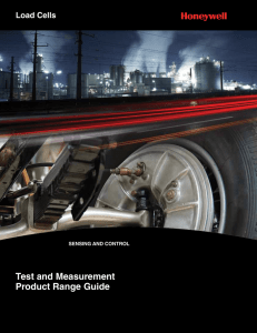 Honeywell Test And Measurement Load Cell Range Guide