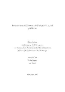 Preconditioned Newton methods for ill-posed problems