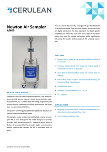 Newton Air Sampler