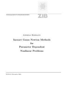 Inexact Gauss Newton Methods for Parameter Dependent Nonlinear