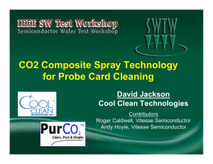 CO2 Composite Spray Technology for Probe Card