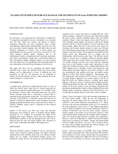 Plasma Etch Induced Surface Damage And Its Impacts