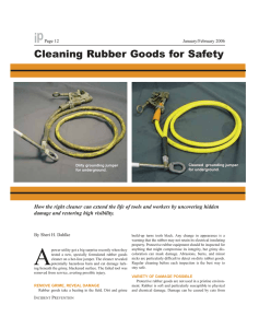 Cleaning Rubber Goods for Safety