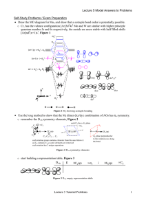 Lecture 5 Model Answers to Problems Lecture 5 Tutorial Problems 1