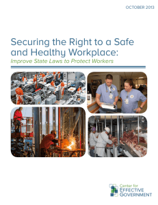 Read the full text of Securing the Right to a Safe and Healthy