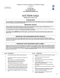 to Auction Catalog for June 12, 2016