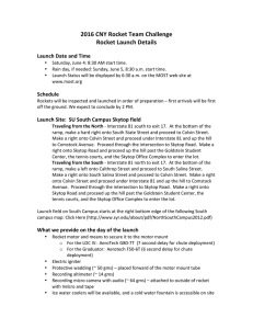 Launch Details - MOST Rocket team Challenge