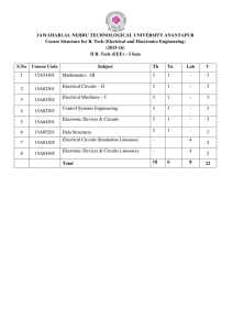 JAWAHARLAL NEHRU TECHNOLOGICAL UNIVERSITY