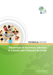 Prevention of norovirus infection in schools and childcare facilities