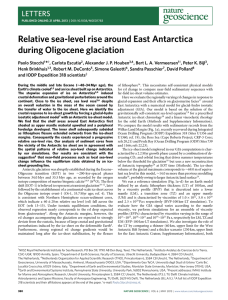 Relative sea-level rise around East Antarctica during Oligocene