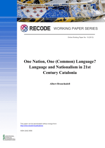 One Nation, One (Common) Language?