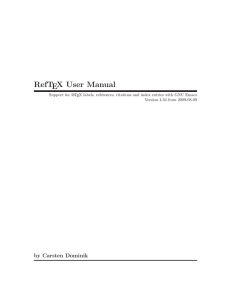 RefTeX manual