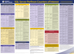 SQL Server Perfmon Counters of Interest