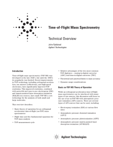 Time-of-Flight Mass Spectrometry