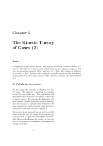 The Kinetic Theory of Gases (2)