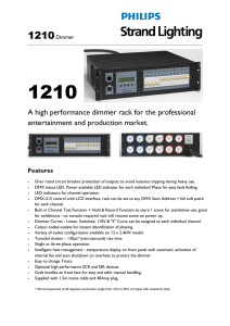 1210 Rack Mount Dimmer