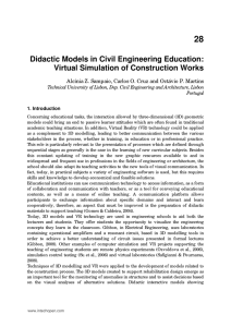 Didactic Models in Civil Engineering Education: Virtual Simulation of