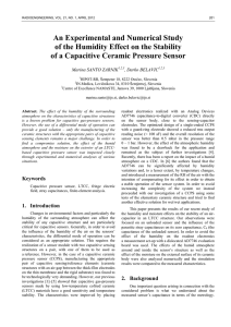 An Experimental and Numerical Study of the Humidity Effect on the