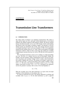 Transmission Line Transformers